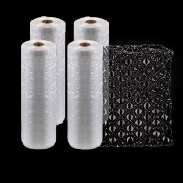 4 Rolls Pack Air Bubble Wrap LDPE Film 16x13” 1000ft S (3/4”) Bubble